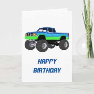 Tarjeta Camión Monstruo Maravilloso