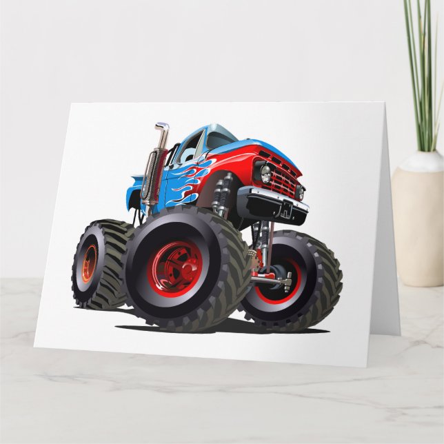 Tarjeta camión monstruo personalizado (Anverso)