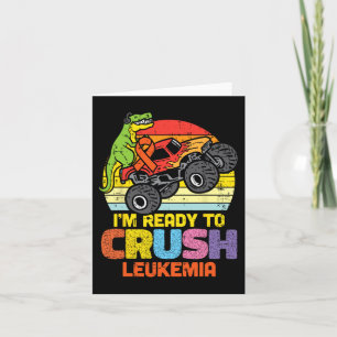 Tarjeta Camión Trex Monster Listo Para Aplastar La Leucemi