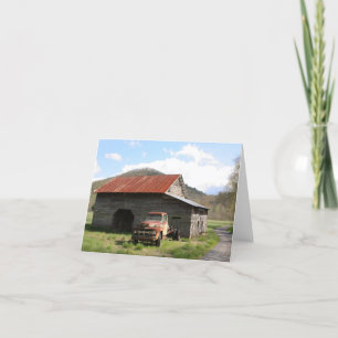 Tarjeta Camión viejo