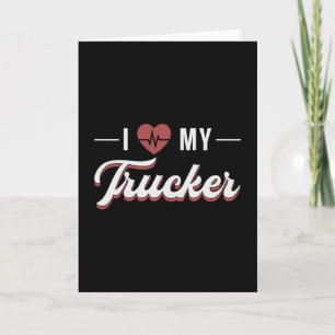 Tarjeta Camionera Esposa Amo A Mi Camionera Esposa Ama Gra