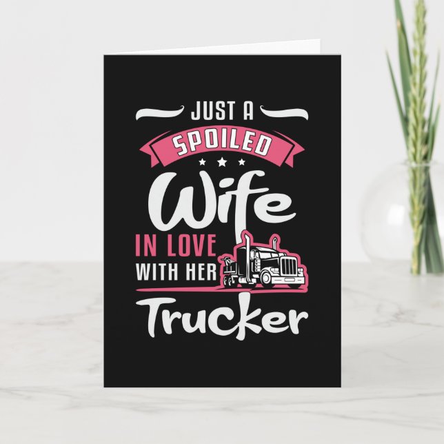 Tarjeta Camionera Esposa, Solo Una Esposa Malograda Conduc (Anverso)