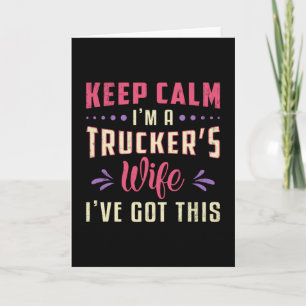 Tarjeta Camioneras Esposa Tranquila Soy Camión de Esposa d