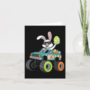 Tarjeta Camionero de pascua feliz conejo de Dabbing