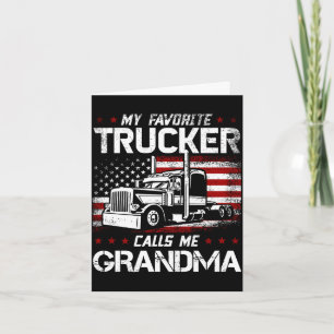 Tarjeta Camionero favorito de hombres llama a la abuela us