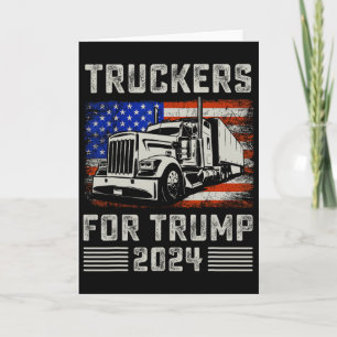 Tarjeta Camioneros Para Trump Bandera Americana - Trump Vi