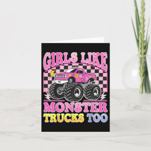 Tarjeta Camiones-monstruo Chicas como camiones-monstruo ta