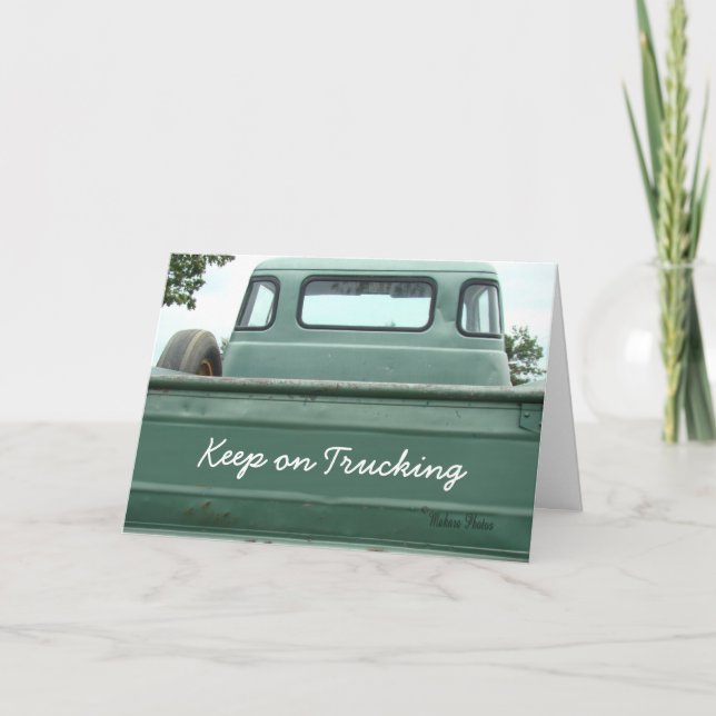 Tarjeta Camioneta vintage 2 - personalizar (Anverso)