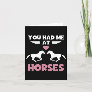 Tarjeta Camisa De Amante De Caballos Me Tenías En Horses D