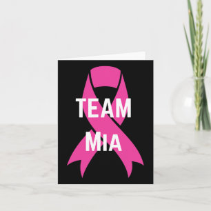 Tarjeta Camisa de apoyo al cáncer de mama personalizada Te