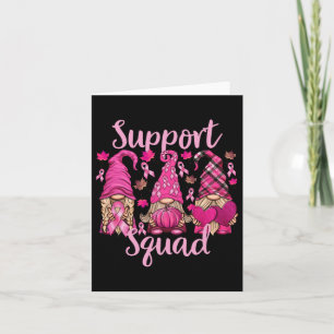 Tarjeta Camisa De Cáncer De Mama Para Mujeres Gnoms Squad