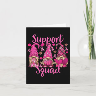 Tarjeta Camisa De Cáncer De Mama Para Mujeres Gnoms Squad 
