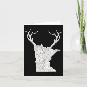 Tarjeta Camisa de caza de venados de Minnesota - Cacería d