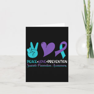 Tarjeta Camisa de Chicas suicidas, advertencia de prevenci