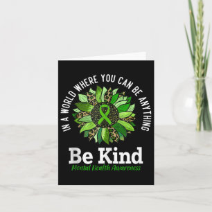 Tarjeta Camisa De Concienciación Sobre La Salud Mental Sé