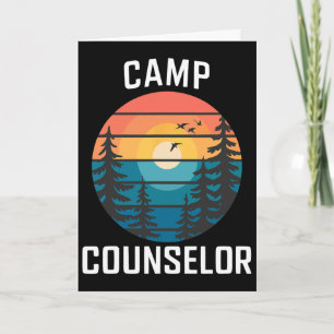 Tarjeta Camisa de consejero de campamento Campista Persona