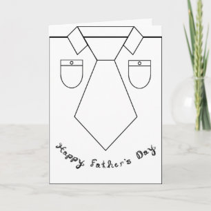 Tarjeta Camisa de Corbata de Arte de Línea Fuente de Tela 
