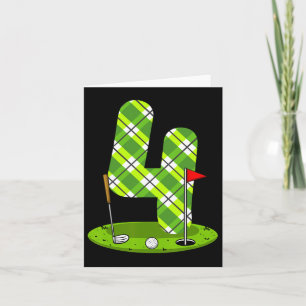 Tarjeta Camisa de Cumpleaños de Golf para Niños Cuarto Cum