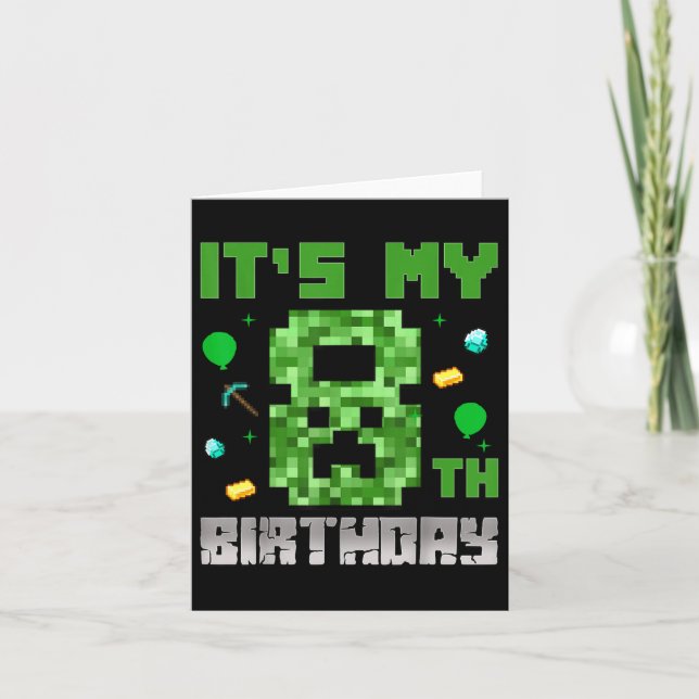 Tarjeta Camisa de cumpleaños es mi juego de video de cumpl (Anverso)