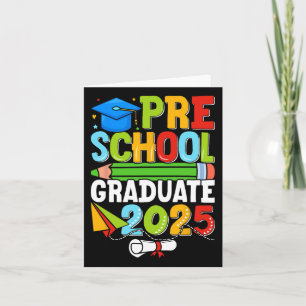 Tarjeta Camisa de Graduación Preescolar 2025 Niños Niños P