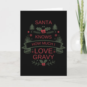 Tarjeta Camisa de humor de salsa para Santa Navidad 2025 C