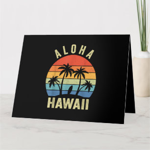 Tarjeta Camisa de la isla hawaiana Aloha Hawaii Playa de p