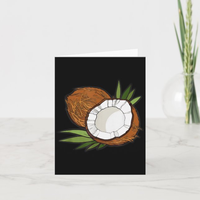 Tarjeta Camisa de mujeres amantes del coco para niños A (Anverso)