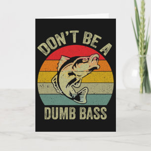 Tarjeta Camisa de Pesca No Seas un Tonto B Día del Padre D