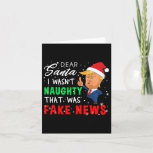 Tarjeta Camisa de pijamas Navidades de Trump - Querida cam
