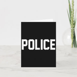 Tarjeta Camisa De Policía Para Oficial De Policía Disfraz 