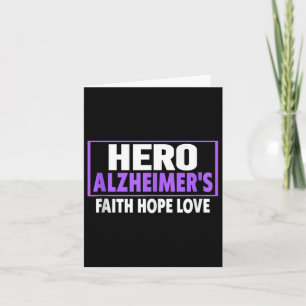 Tarjeta Camisa de sensibilización de Heimers - Héroe de la