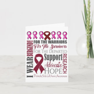 Tarjeta Camisa de sensibilización sobre la anemia falcifor