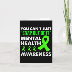 Tarjeta Camisa de sensibilización sobre la salud mental de