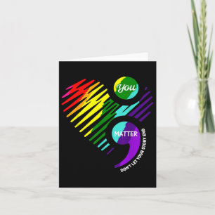 Tarjeta Camisa de sensibilización sobre la salud mental de