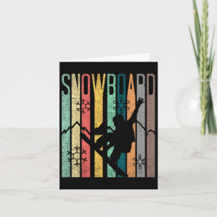Tarjeta Camisa De Snowboard Vintage - Nieve Retro Vintage