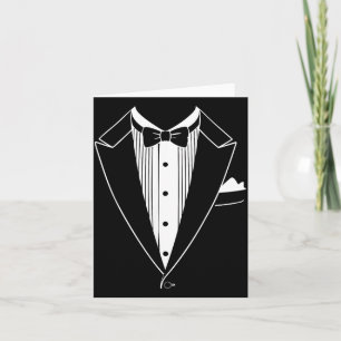 Tarjeta Camisa de traje de esmoquin hombres mujeres niños