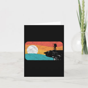 Tarjeta Camisa de trompeta de retro en sendero appalache