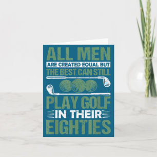 Tarjeta Camisa Hombre Cumpleaños Golf Todos Iguales