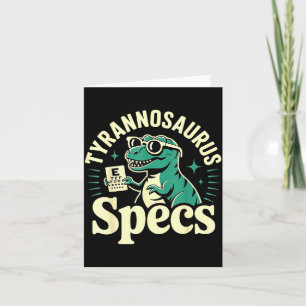 Tarjeta Camisa Optometría Dinosaurio Optometrista Óptico