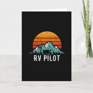 Tarjeta Camisa piloto Rv regalo de viaje de vacaciones de
