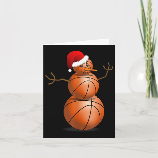 Tarjeta Camisas de baloncesto navidades - Nieto de balonce (Anverso)