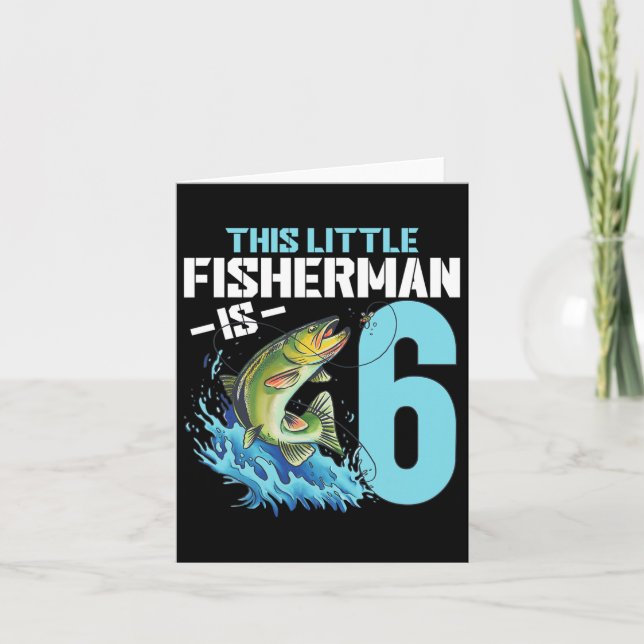 Tarjeta Camisas de cumpleaños de 6 años Fisher 6B (Anverso)