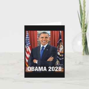 Tarjeta Camisas de Obama 2028 votan a Obama por el preside