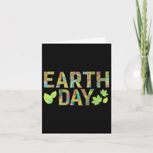 Tarjeta Camisas del Día de la Tierra Tiradas Día de la Tie