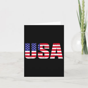 Tarjeta Camisas Estadounidenses Bandera Patriótica Estadou