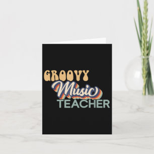Tarjeta Camisas Groovy Music Teacher - Teacher de música r