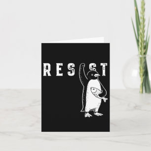 Tarjeta Camisas pingüinas resistentes al activismo pingüin