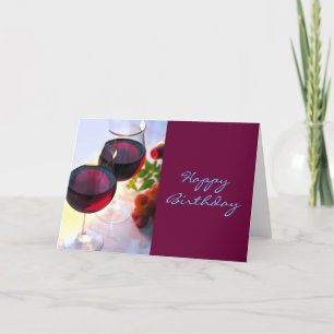 Tarjeta Camisas Rojas en la tarde Cumpleaños