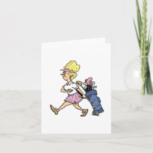 Tarjeta Camisas y regalos de Lady Golfer