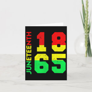 Tarjeta Camiseta 1865 Hombres Juneteenth es mi día de la i